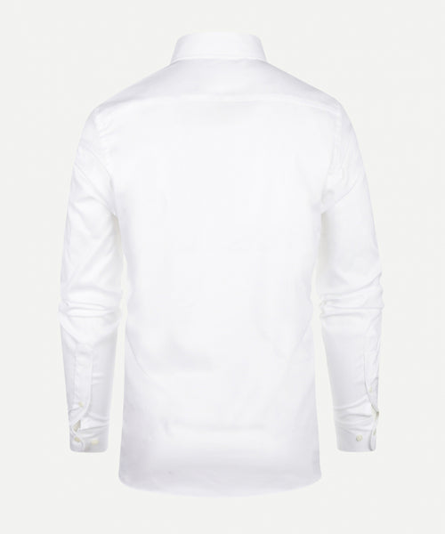 Overhemd Twill slim fit cutaway | White
