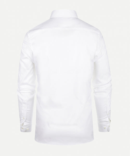 Overhemd Dobby slim fit cutaway | White