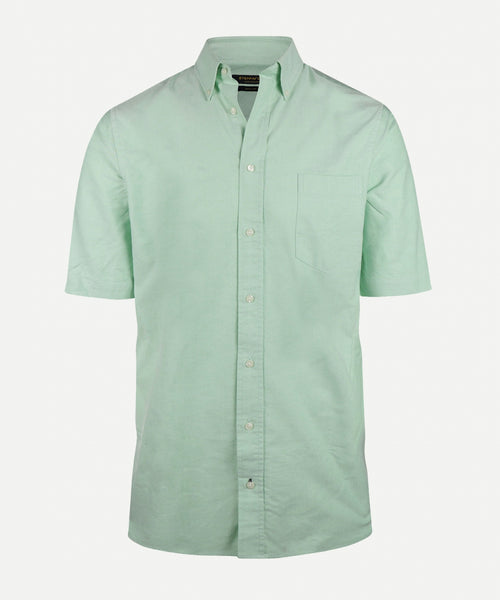 Overhemd regular fit korte mouw | Light Green