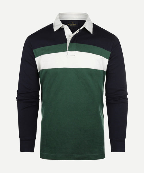 Rugbytrui panel streep | Dark Green