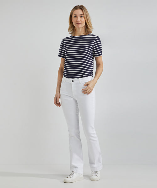 Jeans flared | White