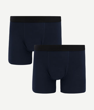 Boxer donkerblauw (2-pack)