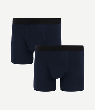 Boxer donkerblauw (2-pack)