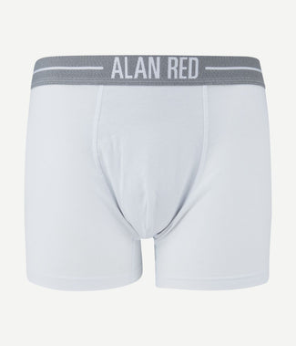 Alan Red boxershort wit (2-pack)