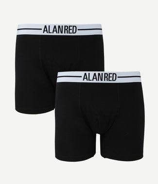 Alan Red boxershort zwart (2-pack)