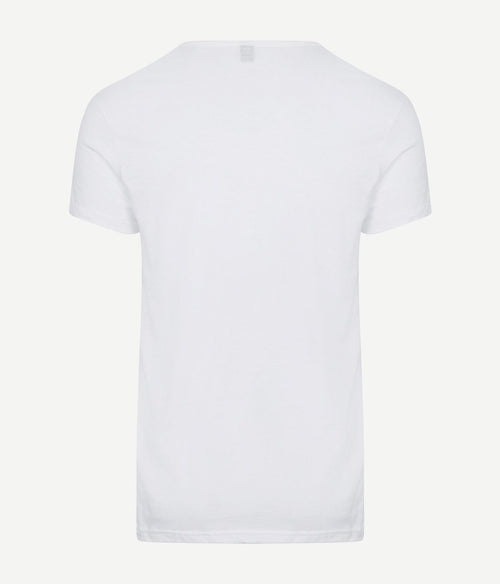 Alan Red Dean v-hals t-shirt wit (2-pack) | Slim-fit