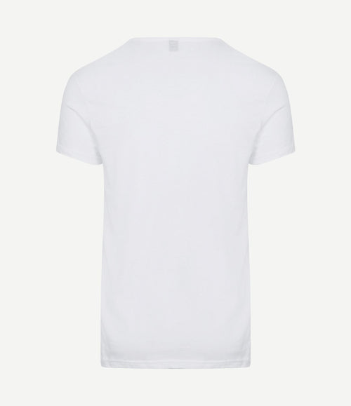 Dean v-hals t-shirt wit (2-pack)