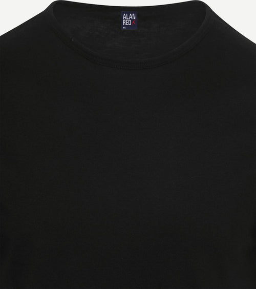 Alan Red Derby extra lang t-shirt zwart (2-pack) | Regular-fit