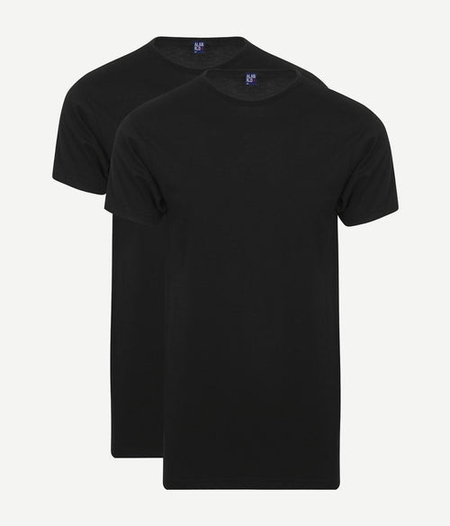 Alan Red Derby extra lang t-shirt zwart (2-pack) | Regular-fit
