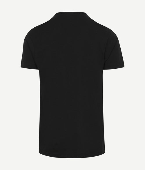 Alan Red Derby o-hals t-shirt zwart (2-pack) | Regular-fit