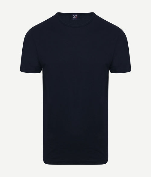 Alan Red Derby o-hals t-shirt donkerblauw (2-pack) | Regular-fit