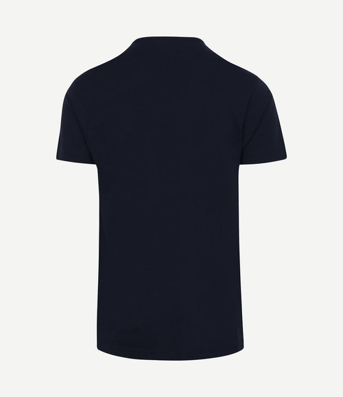 Derby o-hals t-shirt donkerblauw (2-pack)