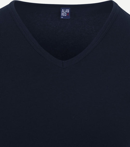 Alan Red Oklahoma t-shirt stretch donkerblauw (2-pack)