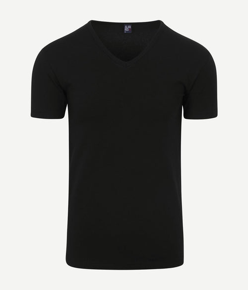 Alan Red Oklahoma t-shirt stretch zwart (2-pack)