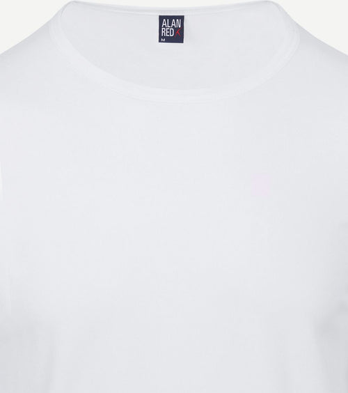 Alan Red Olbia longsleeve wit (1pack) | Slim-fit