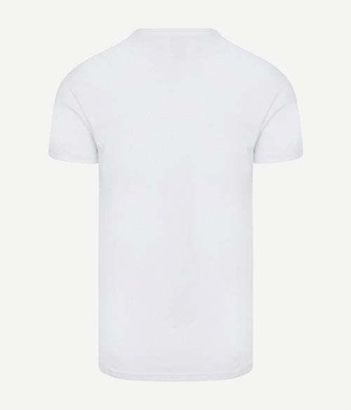 Alan Red Vancouver organic v-hals t-shirt wit (2-pack) | Slim-fit