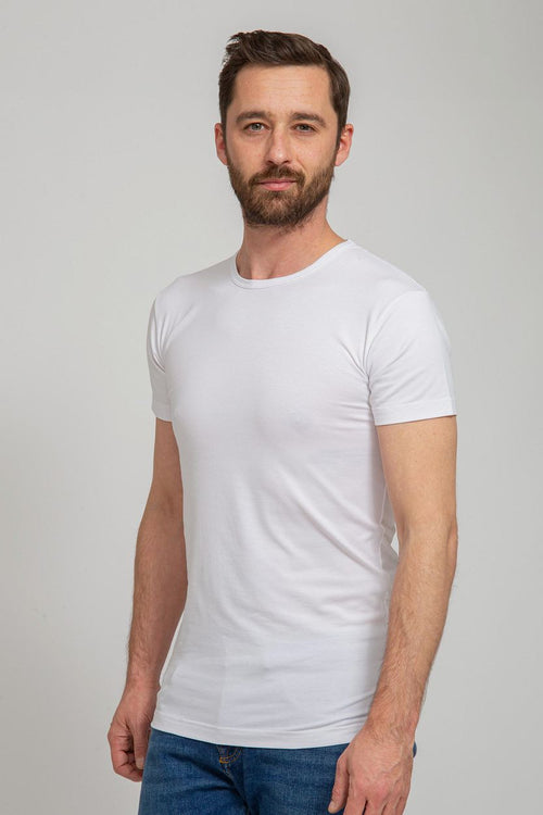 Alan Red Ottawa t-shirt stretch wit (2-pack) | Slim-fit