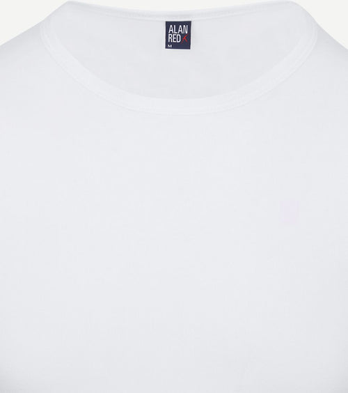 Alan Red Ottawa t-shirt stretch wit (3-pack)