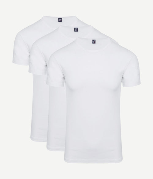Alan Red Ottawa t-shirt stretch wit (3-pack)
