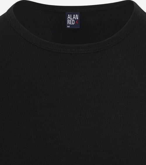 Alan Red Ottawa t-shirt stretch zwart (2-pack)