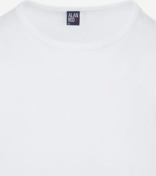 Alan Red t-Montana singlet mouwloos wit (2-pack) | Slim-fit