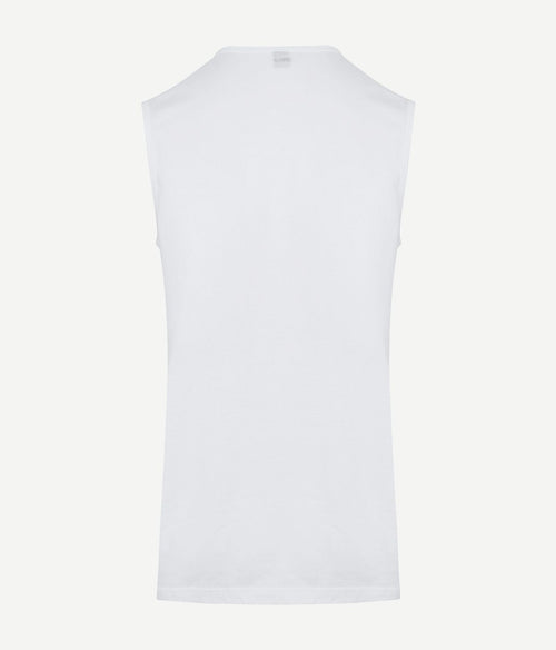Alan Red t-Montana singlet mouwloos wit (2-pack) | Slim-fit