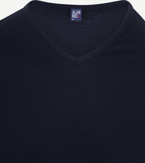 Vermont t-shirts v-hals donkerblauw (2-pack)