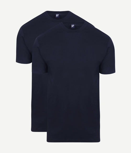 Alan Red t-shirt Virginia donkerblauw ((2-pack)) | Regular-fit