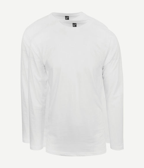 T-shirt Virginia wit longsleeve (2-pack)