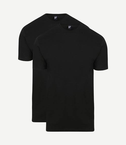 T-shirt Virginia zwart ((2-pack))