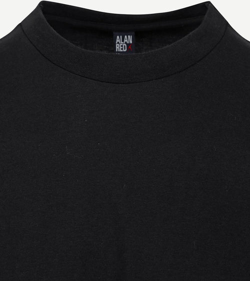 Alan Red t-shirt Virginia zwart longsleeve (2-pack) | Regular-fit