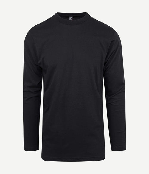 Alan Red t-shirt Virginia zwart longsleeve (2-pack) | Regular-fit