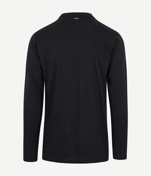 Alan Red t-shirt Virginia zwart longsleeve (2-pack) | Regular-fit