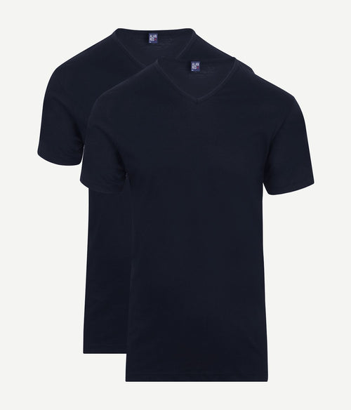 Alan Red Vermont t-shirts v-hals donkerblauw (2-pack)