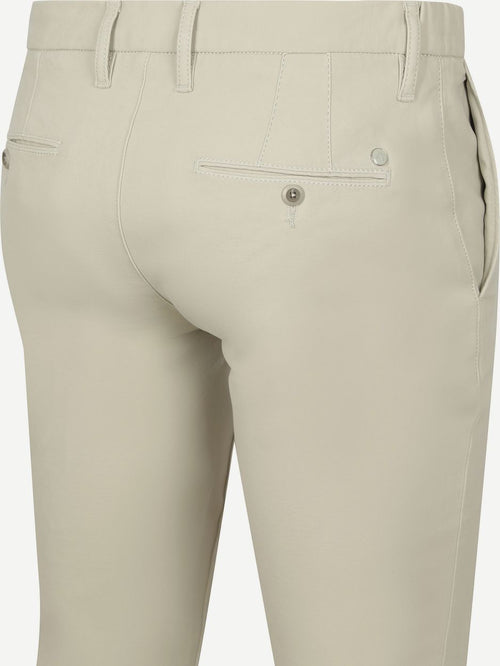Alberto rob stretch chino off white | Slim-fit