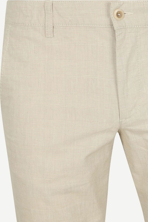 Alberto lou chino linnen mix beige | Regular-fit