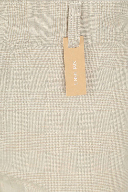 Alberto lou chino linnen mix beige | Regular-fit