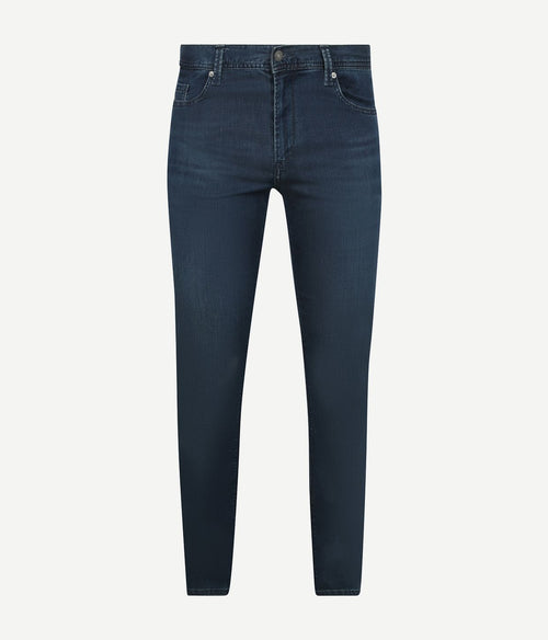 Pipe jeans donkerblauw