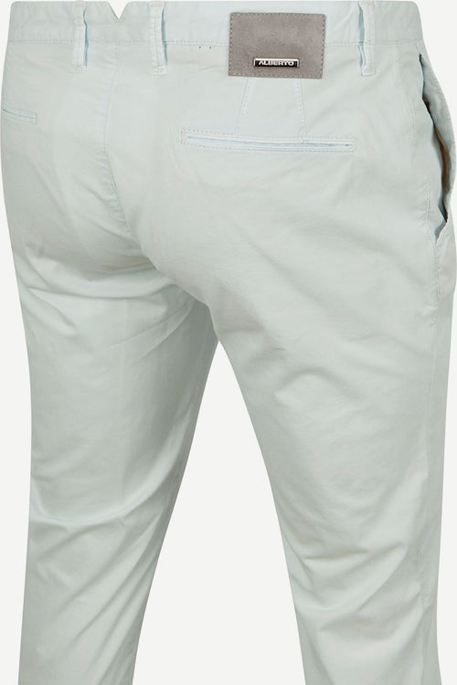 Alberto rob chino premium cotton lichtblauw | Slim-fit