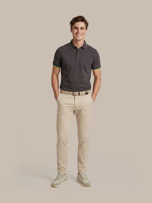 Fluo b polo antraciet
