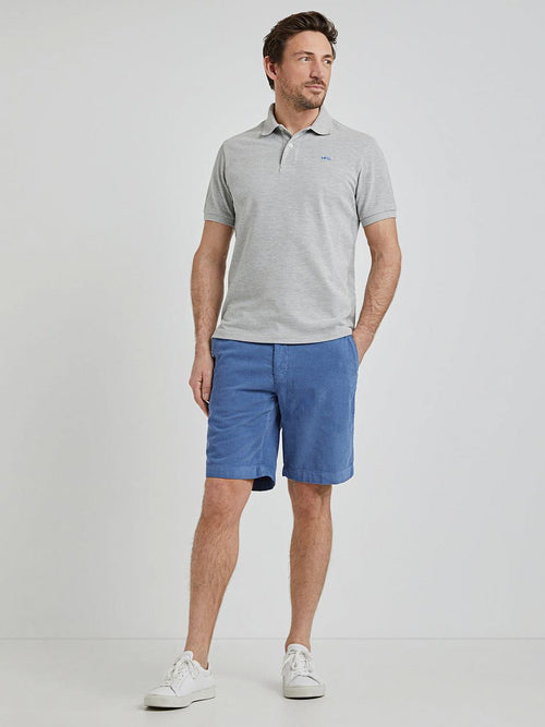 Piqué polo grijs