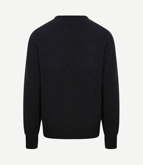 Trui lamswol charcoal antraciet