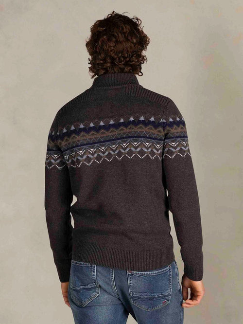 Pullover iker nordic wool blend hazel
