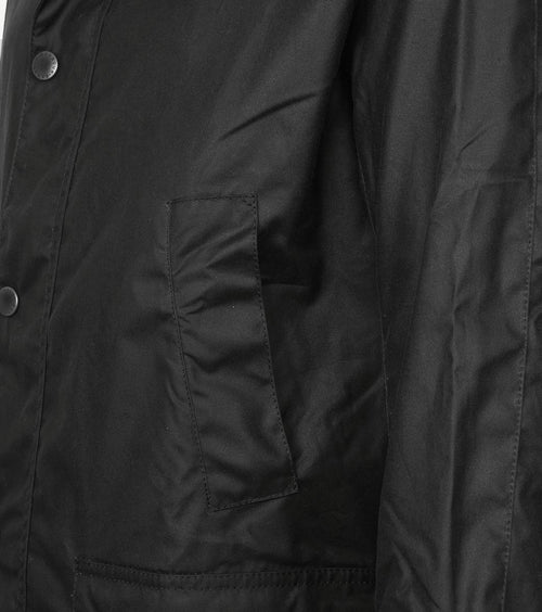 Ashby wax jas donkerblauw
