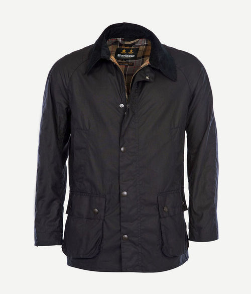Ashby wax jas donkerblauw