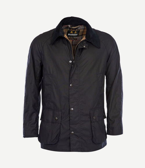 Ashby wax jas donkerblauw