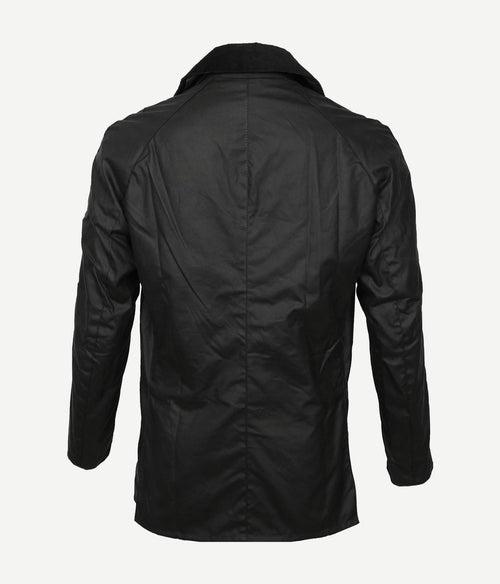 Ashby wax jas donkerblauw