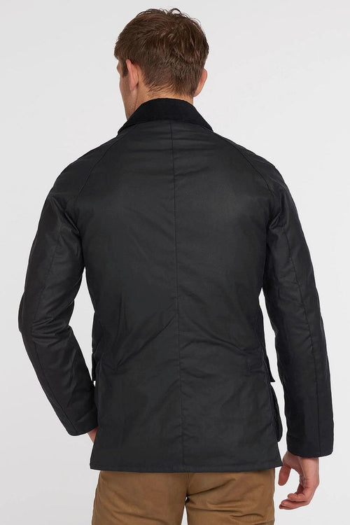 Ashby wax jas donkerblauw