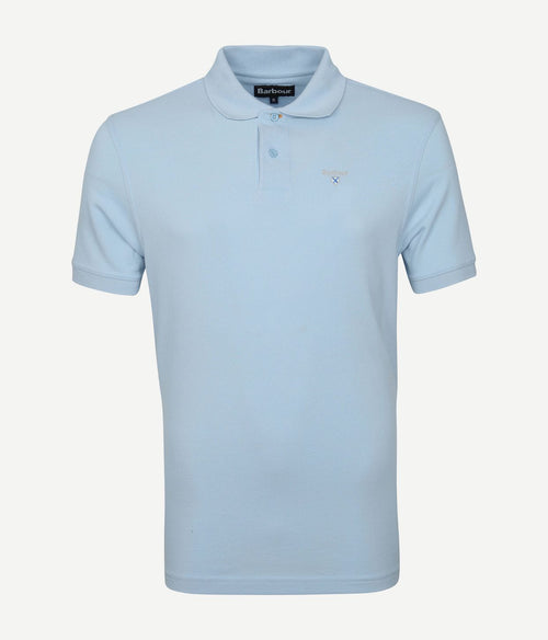Basic pique polo lichtblauw