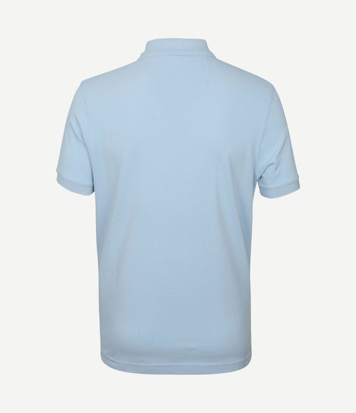 Basic pique polo lichtblauw